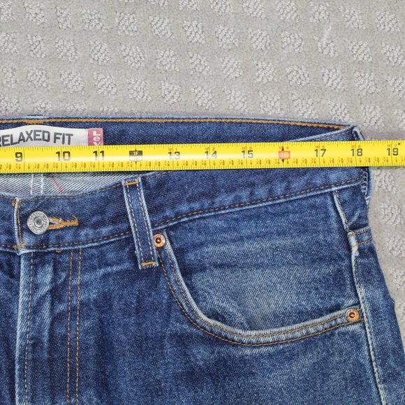 Levi's 550 Relaxed Fit Blue Jeans 36x30 - Picture 4 of 8